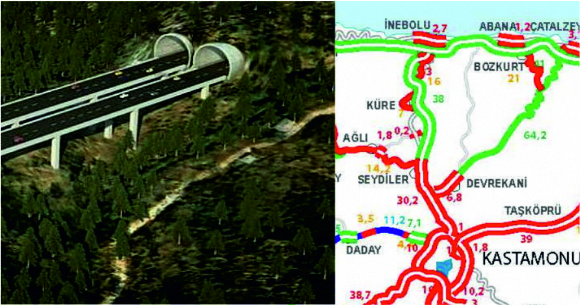 NEBOLU-KASTAMONU YOLU HALEYE IKTI